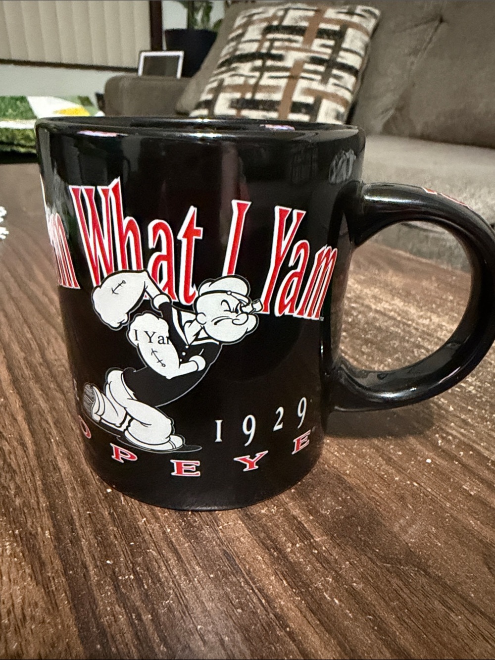 “I Yam what I Yam” POPEYE NJ CROCE coffee mug 2007 king features syndicate
